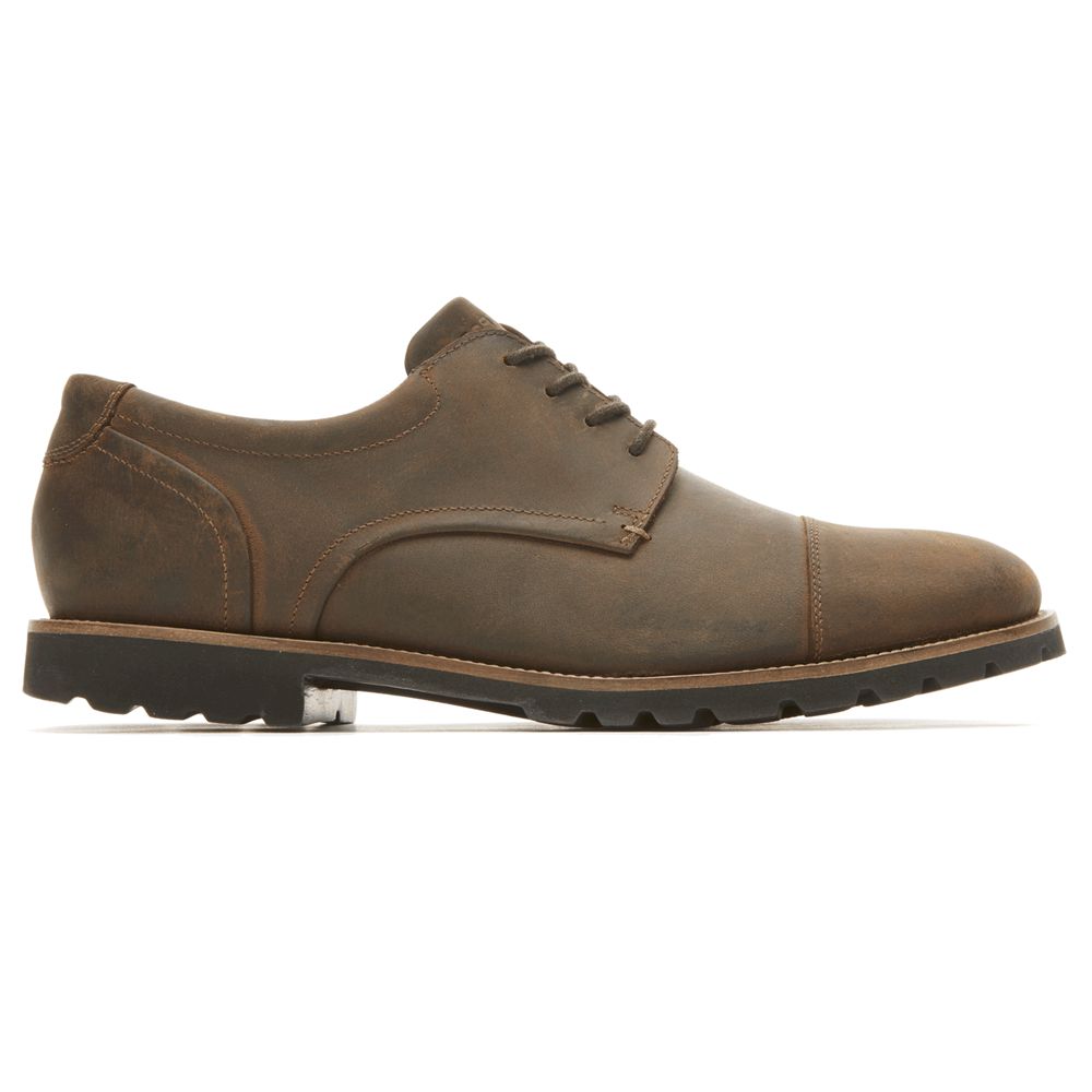 Pantofi Oxford Barbati Rockport Modern Break Captoe Maro - Romania 8047-GEPRD